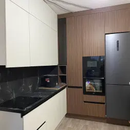 Кухня Шпон белая Вена Тальк